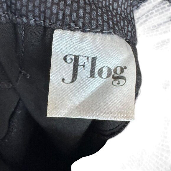 Bevy Flog Shely Jogger Pants Size 26 drawstring waist black gray honeycomb print - Picture 7 of 9